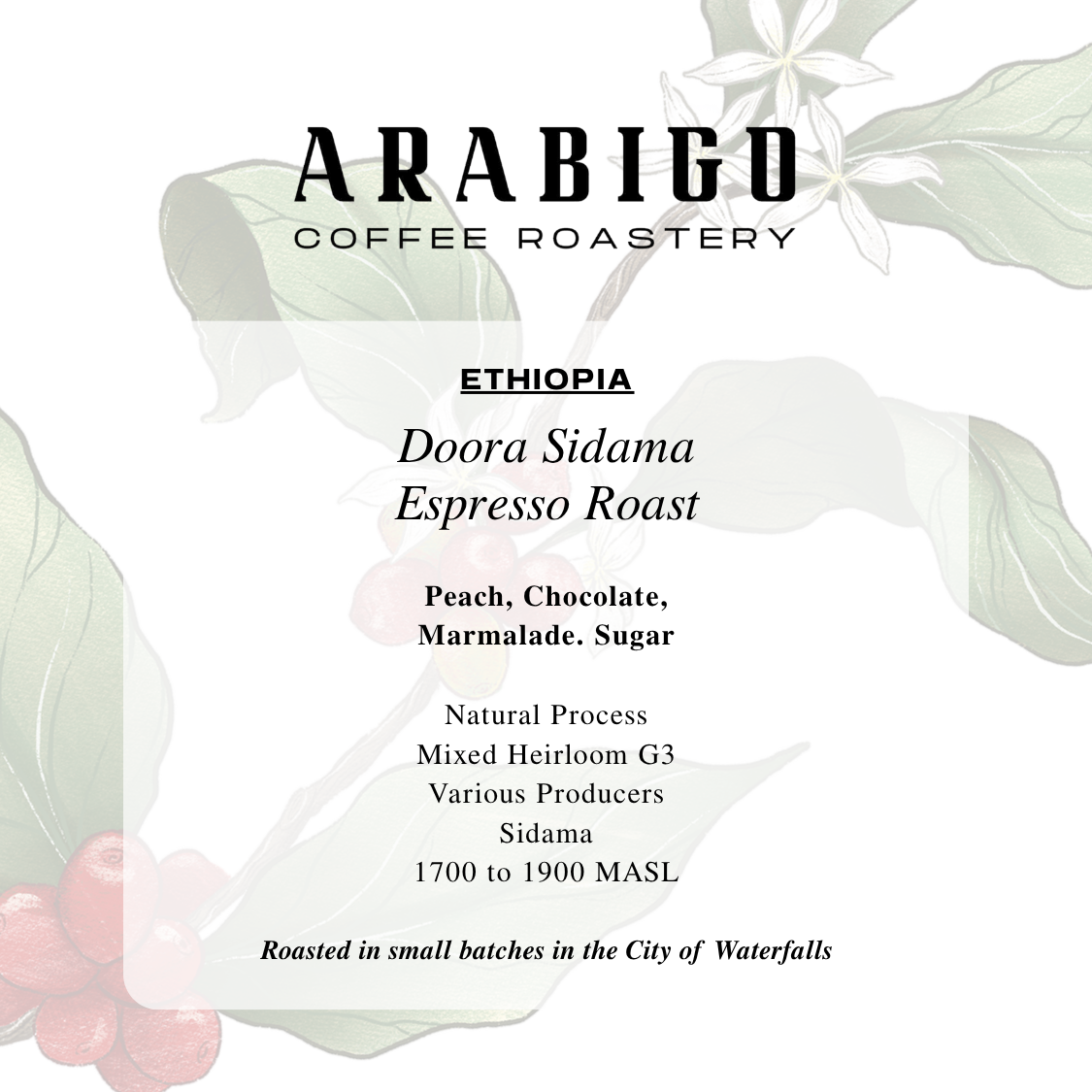 Ethiopia Doora Sidama Espresso